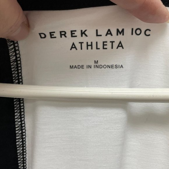 Derek Lam 10C Athleta Tank Top Women’s M‎ Green Blue White Colorblock Hi Lo Hem - Picture 3 of 9